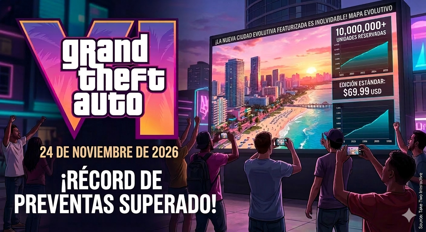 ¡Es oficial! Rockstar Games confirma la fecha de lanzamiento de GTA VI y rompe récords de pre-venta. Conoce los detalles sobre el mapa evolutivo y los precios oficiales aquí.