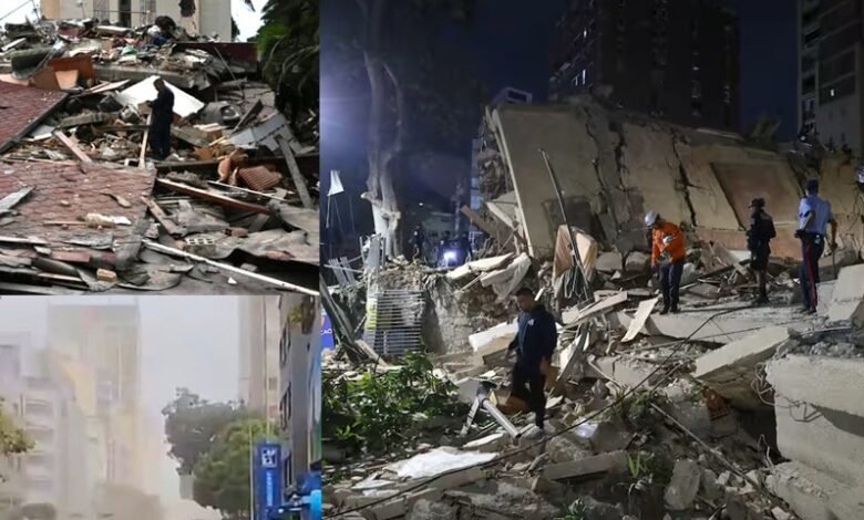 Edificio derrumbado tras terremoto Venezuela 2026 en Altamira Caracas.