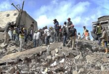 rescatistas tras el terremoto en Venezuela