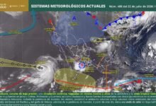 El SMN prevé lluvias muy fuertes en Guerrero y otros estados. También inicia una onda de calor en el noroeste del país. Fausto no representa riesgo para México.