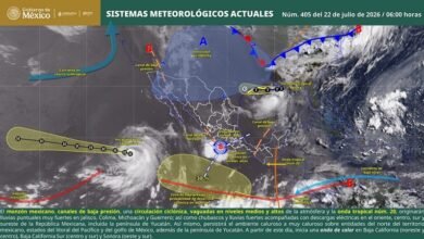El SMN prevé lluvias muy fuertes en Guerrero y otros estados. También inicia una onda de calor en el noroeste del país. Fausto no representa riesgo para México.