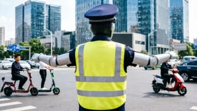 Hangzhou prueba robots de tráfico que detectan infracciones y emiten advertencias. No arrestan, pero buscan prevenir conductas de riesgo en la vía.