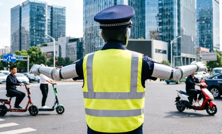 Hangzhou prueba robots de tráfico que detectan infracciones y emiten advertencias. No arrestan, pero buscan prevenir conductas de riesgo en la vía.
