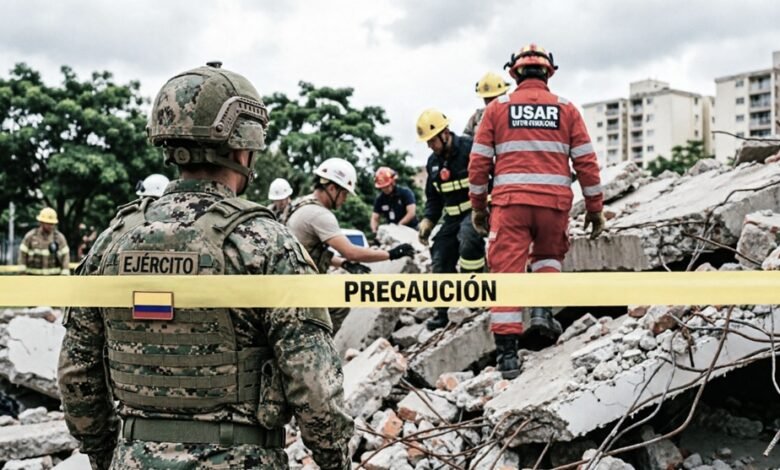 Terremoto de magnitud 7.4 sacude Colombia: 132 muertos y más de 570 heridos. Rescatistas buscan sobrevivientes entre escombros en Cali y Pereira.
