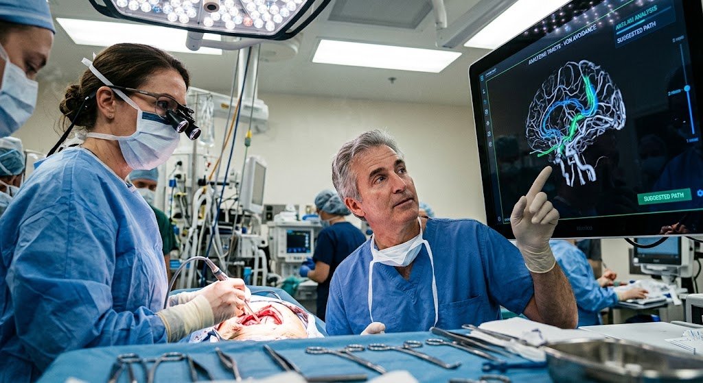 Una IA ayudó en tiempo real a extirpar un tumor cerebral en Reino Unido. El paciente enfrentaba el riesgo de perder la visión.