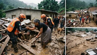 Inundaciones en Nepal dejan más de 270 muertos y 1,300 desaparecidos tras un colapso glaciar que arrasó la frontera con el Tíbet.