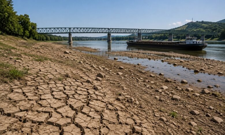 La sequía del Danubio reduce generación eléctrica, afecta el transporte y la agricultura en Europa, reflejando el impacto del cambio climático
