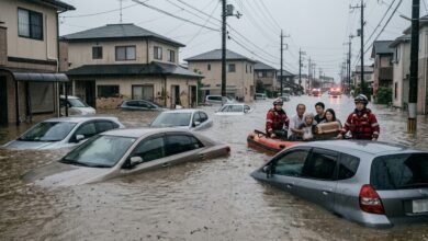 Lluvias extremas en Japón dejan al menos seis muertos, inundaciones y daños al transporte, mientras las autoridades mantienen la emergencia.