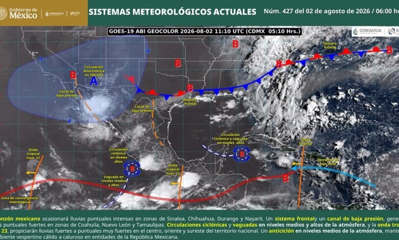 El SMN pronostica lluvias muy fuertes para Guerrero este domingo. Autoridades llaman a mantenerse informados y preparados, sin caer en alarmismo